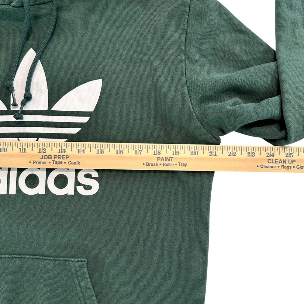 Adidas‎ Originals Trefoil Hoodie Men's Medium Green White Sweatshirt Heavyweight